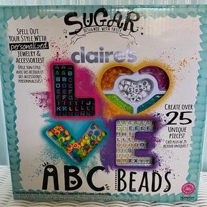 Claire's ABC Beads Jewelry and Accessories Making Kit New in Box